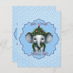 White Elephant Christmas Party Invitation