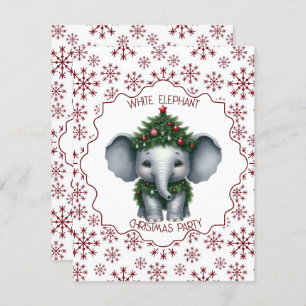 White Elephant Christmas Party Invitation
