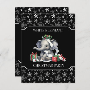 White Elephant Christmas Party Invitation