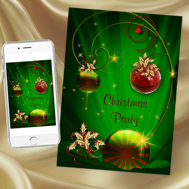 White Elephant Christmas Party Invitations (White elephant Christmas party invitation. Instant download and printed invitations available.)