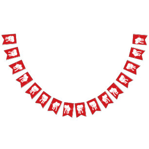 White Elephant Gift Exchange Christmas Party Bunting