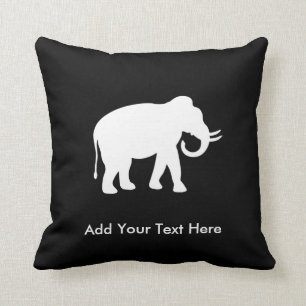 White Elephant Gift Exchange Party Cushion