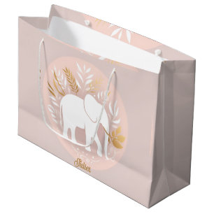  white elephant  large gift bag
