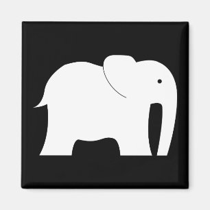 White Elephant Magnet