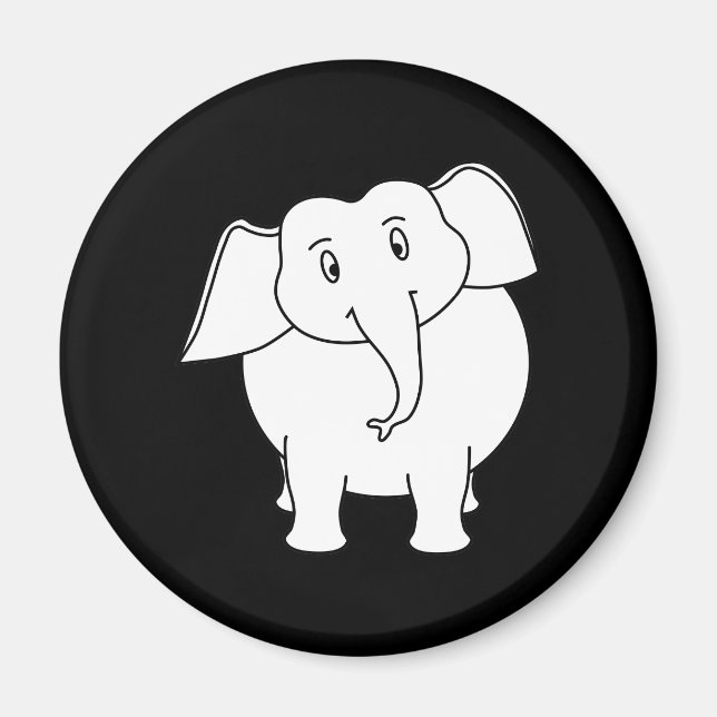White Elephant. Magnet (Front)