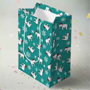 White Elephant Party Christmas (Teal) Gift Bag