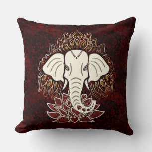 White Elephant Throw Pillow