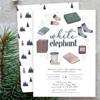 White Elephant Winter Wreath Gift Exchange Party