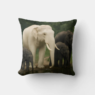 White elephant with family cushion