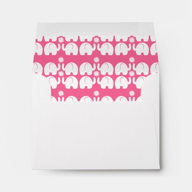 White Elephants with Daisy over Pink Envelopes (Back (Bottom))