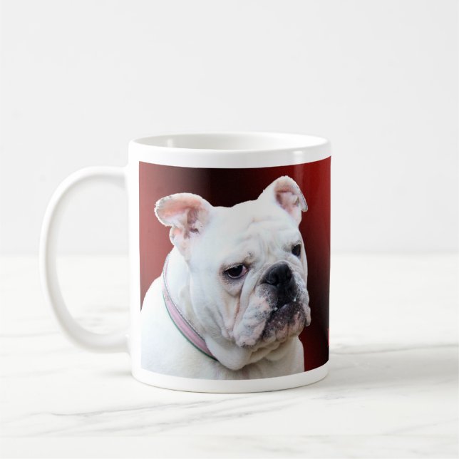 White English bulldog Coffee Mug (Left)