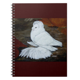 White English Trumpeter Pigeon Notebook