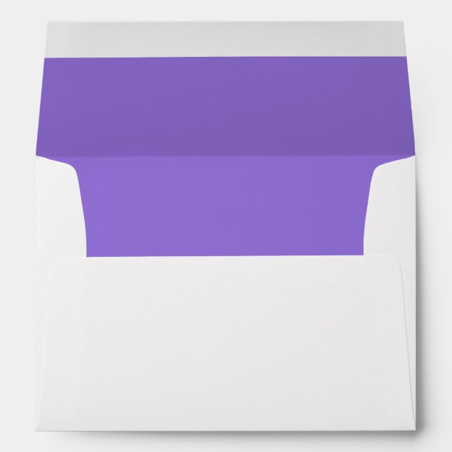 White Envelope, Medium Purple Liner Envelope (Back (Bottom))