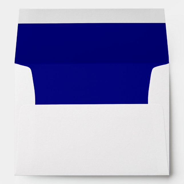 White Envelope, Royal Blue Liner Envelope (Back (Bottom))