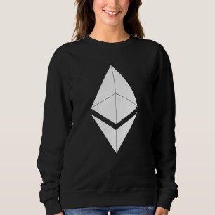 White Ethereum Symbol 1 Sweatshirt