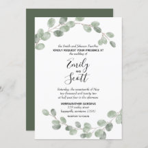 White Eucalyptus Branches Wedding