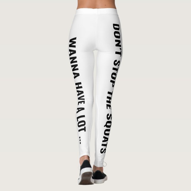 White Exercise Pants from TFS Leggings (Back)