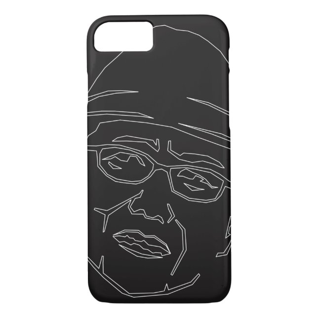 WHITE FACE LINE iPhone CASE (Back)