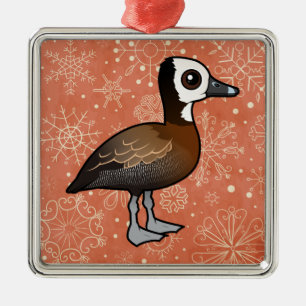 White-faced Whistling-Duck Metal Ornament