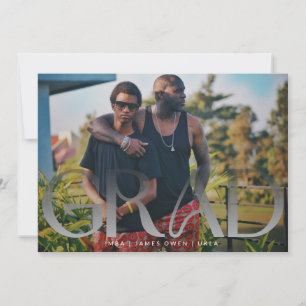 White Fade Grad Modern Photo Uni Announcement