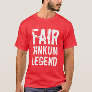 White Fair Dinkum Legend T-Shirt