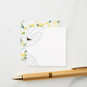 white fairy in fairytale, bridal shower, floral enclosure card