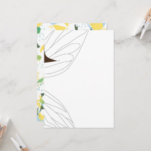 white fairy in fairytale, bridal shower, floral  invitation