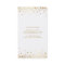 White | Faux Gold Foil Confetti Dots Vetical
