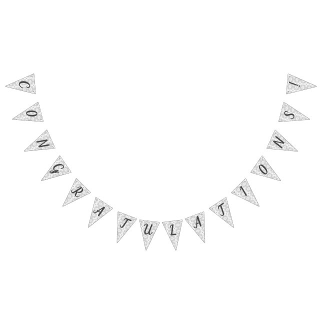 White Faux Satin Bunting (All)