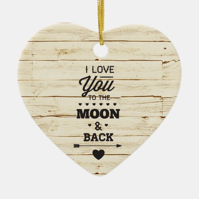 White Faux Wood Ceramic Tree Decoration (Front)