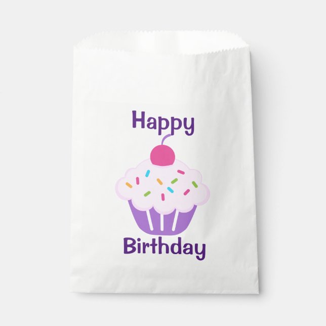 White Favour Bag/Cupcake Bag (Front)