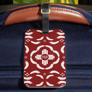 White Feather ZIa Luggage Tag