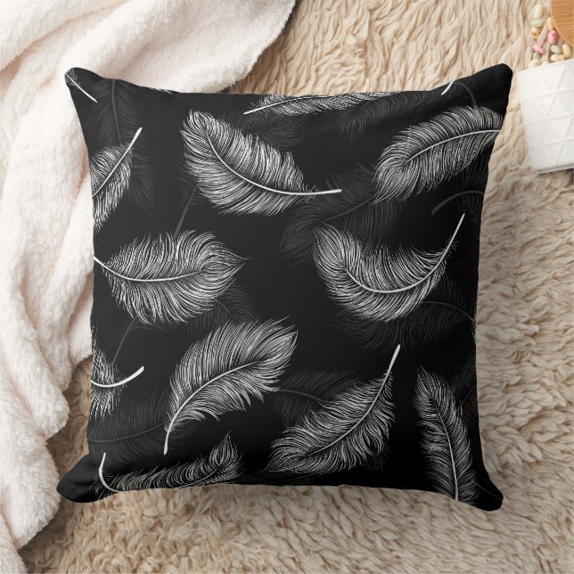 White feathers cushion (Blanket)
