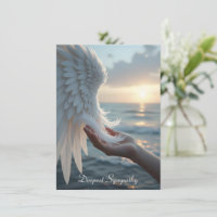 White feathers from an angel's wing, sympathy