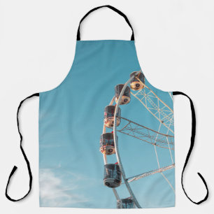 White ferries wheel in the morning apron