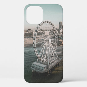 WHITE FERRIS WHEEL NEAR WATER iPhone 12 CASE