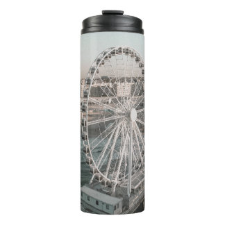 WHITE FERRIS WHEEL NEAR WATER THERMAL TUMBLER