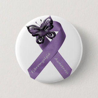 White Fibromyalgia Button