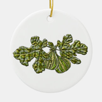White Figs Ceramic Ornament