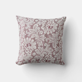 White fine elegance lace texture with seamless bea cushion