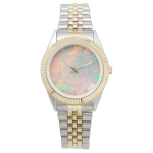 White Fire Opal Dial Watch