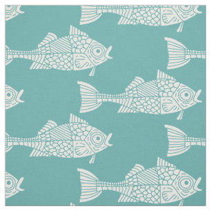White Fish Fabric