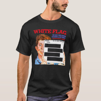 White Flag R IS FOR ROCKET LP dark background T-Shirt