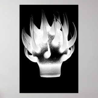 White Flame Poster