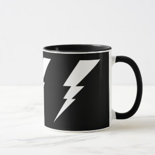 White Flash Lightning Bolt Mug