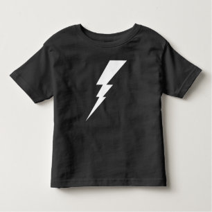 White Flash Lightning Bolt Toddler T-Shirt