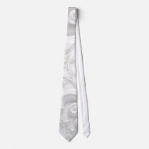 white fleur des lis tie