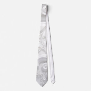 white fleur des lis tie
