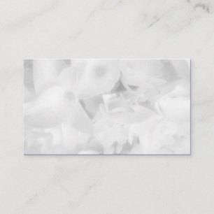 White Floral Blank Wedding Place Cards