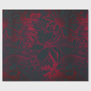 White Floral Bundle Transparent - illusion Wrapping Paper